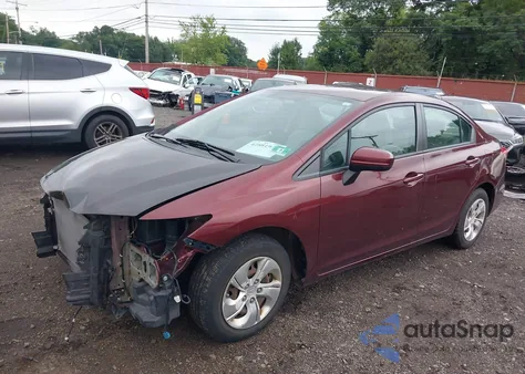 2014 Honda Civic Lx из США, поврежденный, VIN 19XFB2F50EE262053